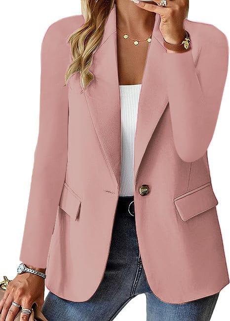 Fashion Casual Women Blazer Long-sleeved Solid Color Casual Cardigan Small Suit Jacket For Women Elegant Office Lady Outerwear view 11