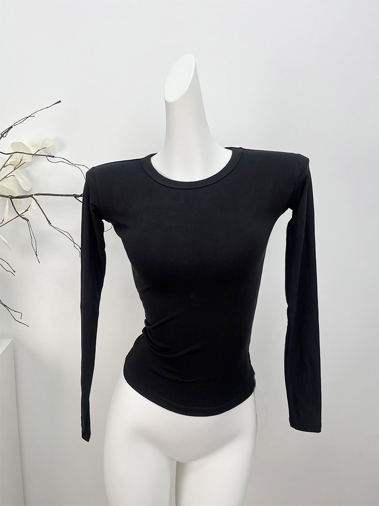 Shoulder Modal Stretch Tight Sports Long Sleeve view 9