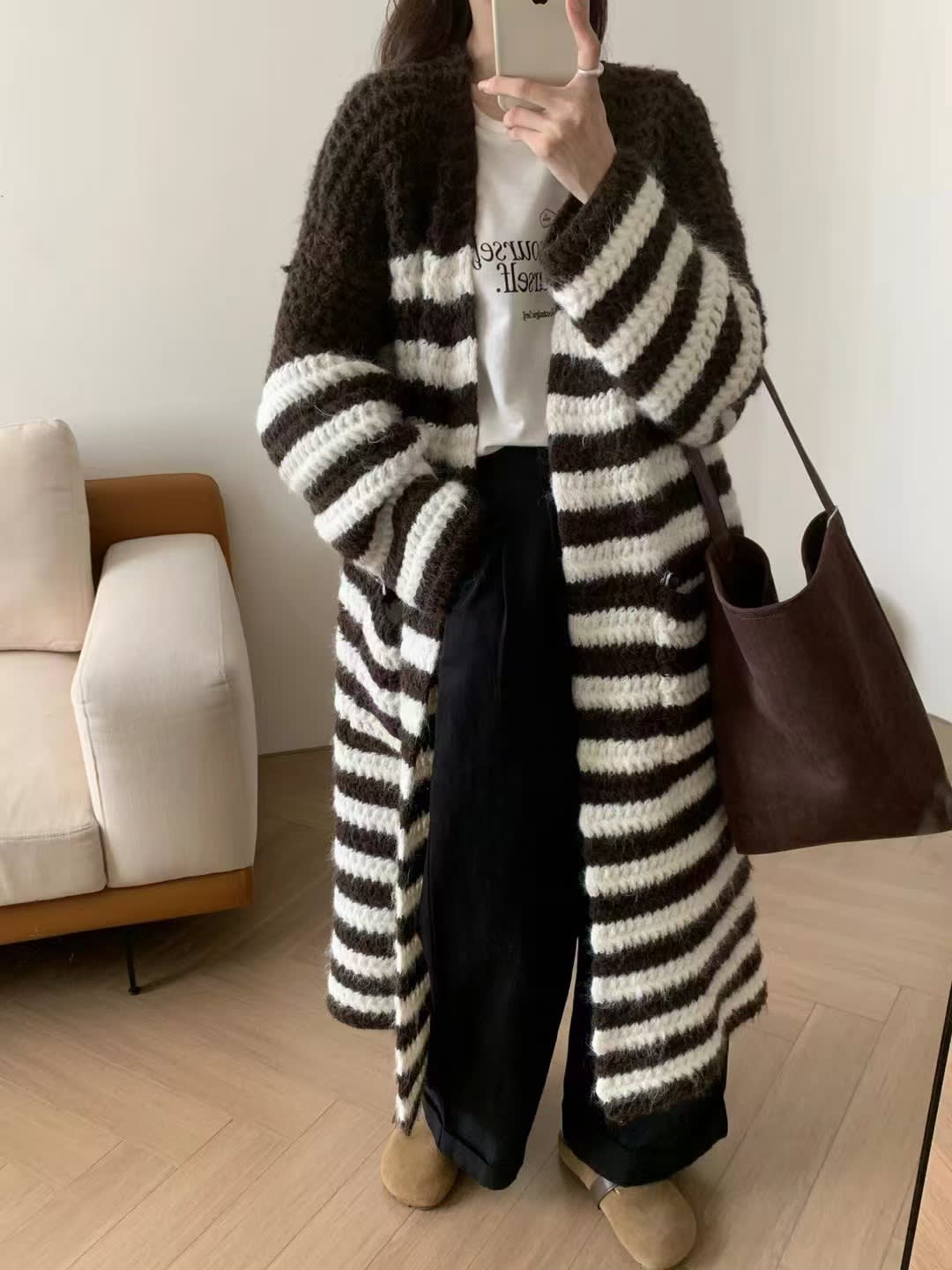 Loose And Lazy Style Sweater Coat Female Autumn Design Blouse view 6
