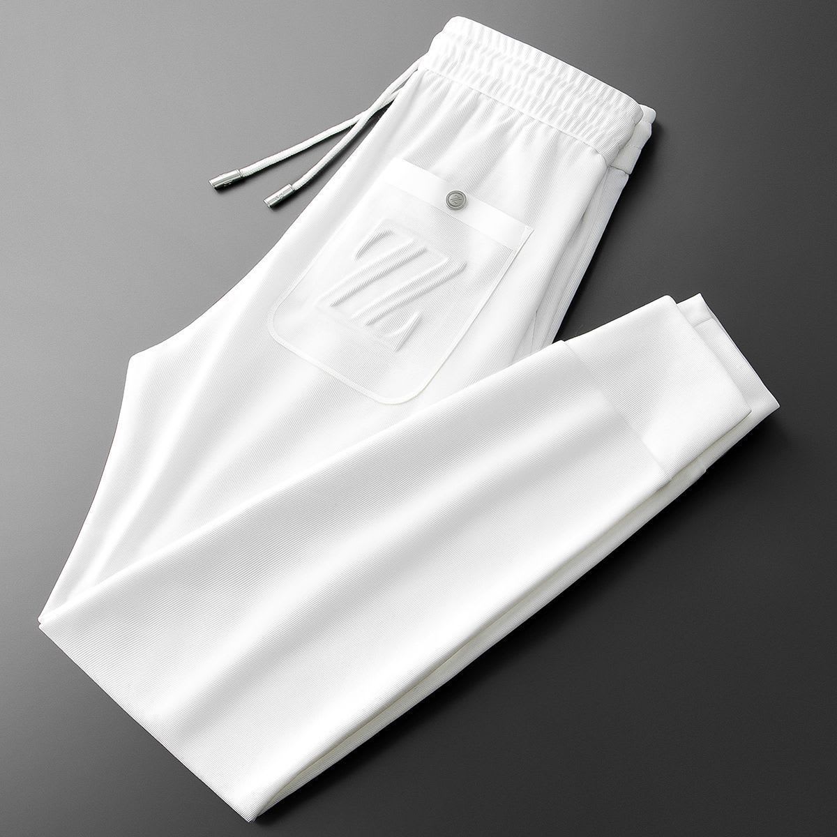 Embroidered Sports Style With Letters Casual Pants view 10