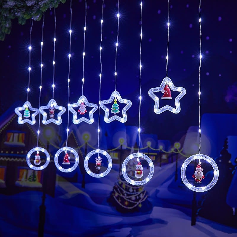 Christmas Curtain Lighting Chain Decoration view 23