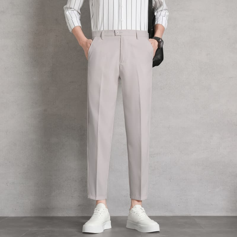 Men's High-waisted Trousers Draping Spring And Autumn High-grade Straight Pants view 8