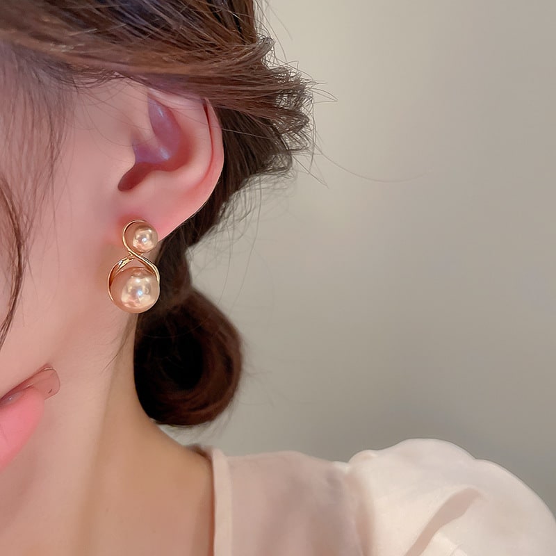 Fashion Personality Bead Tulip Flower Earrings view 8