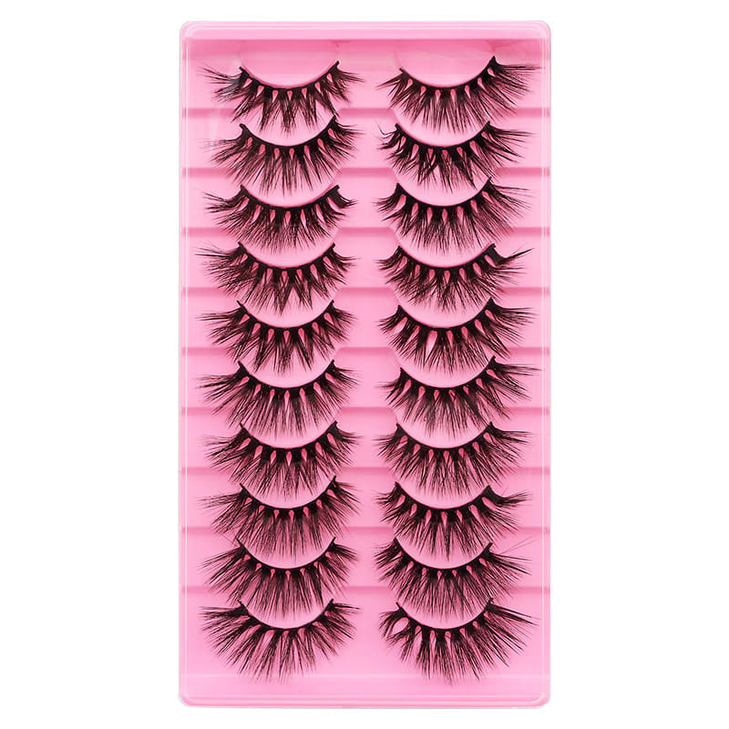 10 Pairs Of False Eyelashes With Natural And Thick Curl view 6