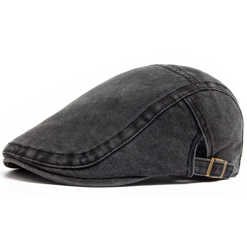 Retro Washed Denim Hat Cowboy Beret Fashion Casual Baseball Cap view 12