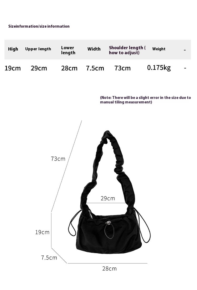 Pleated Armpit Cloud Simple Graceful Korean Style Shoulder Bag view 7