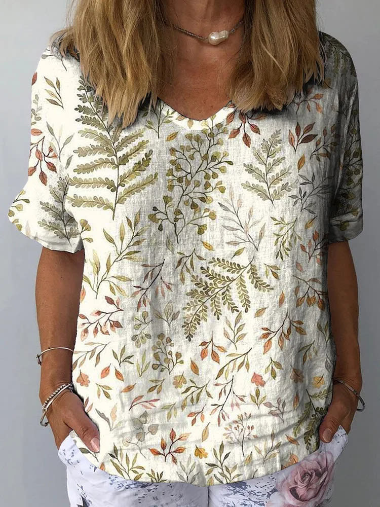 Women's Collarless Polyester Printed Top view 11