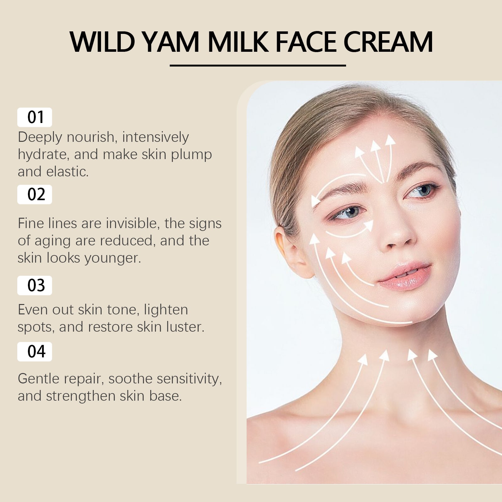Dioscorea Japonica Moisturizing Repair Cream Hydrating Skin Care view 2