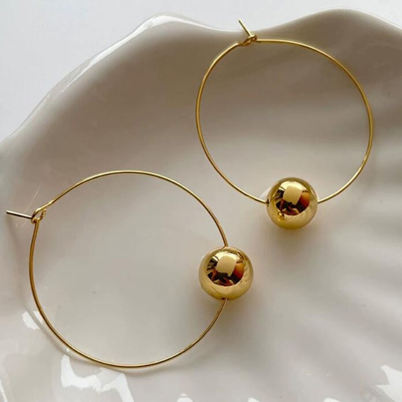 Minimalism Ear Hook Niche Glossy Ball view 6