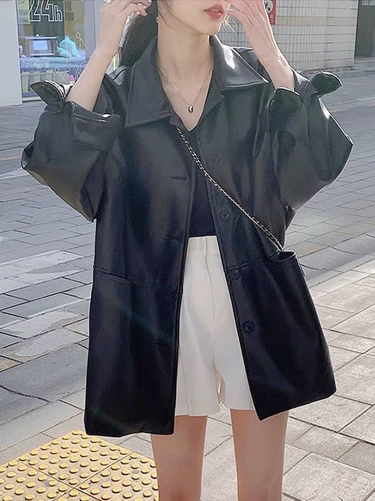 Women's Fashionable Loose All-match Jacket view 8