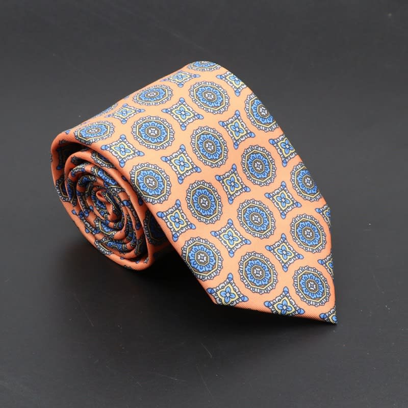 Super Soft Bohemian Silk Ties Men's Fashion 75mm Necktie view 32