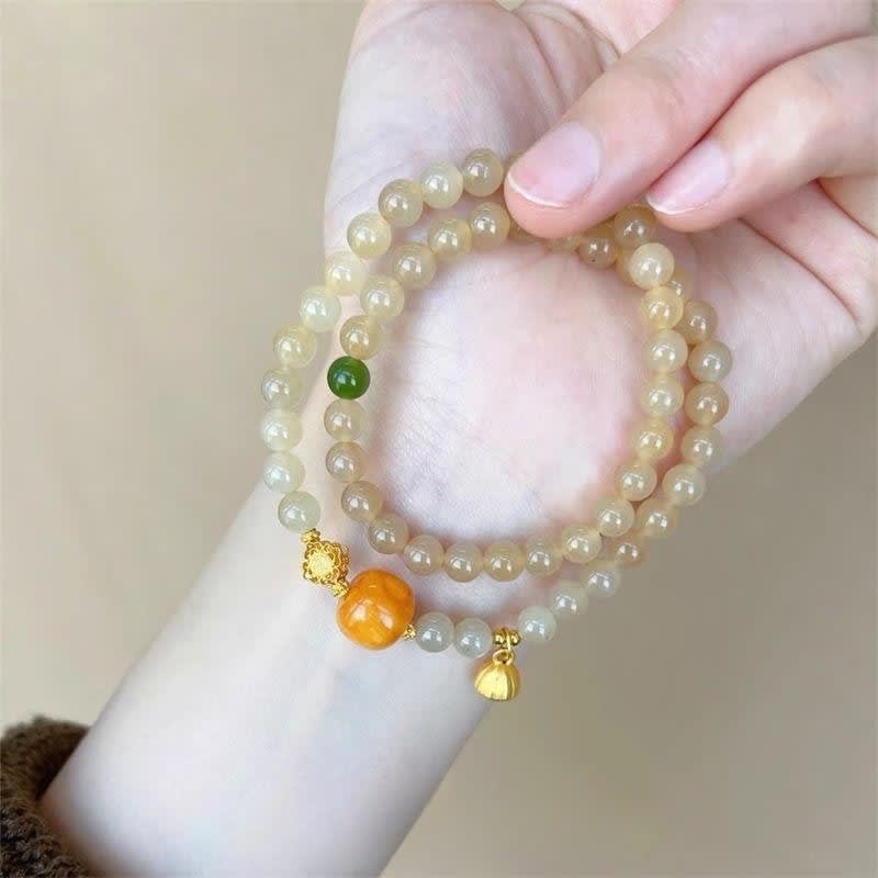 Double Circle Beaded Bracelet Niche Exquisite Bracelet view 5