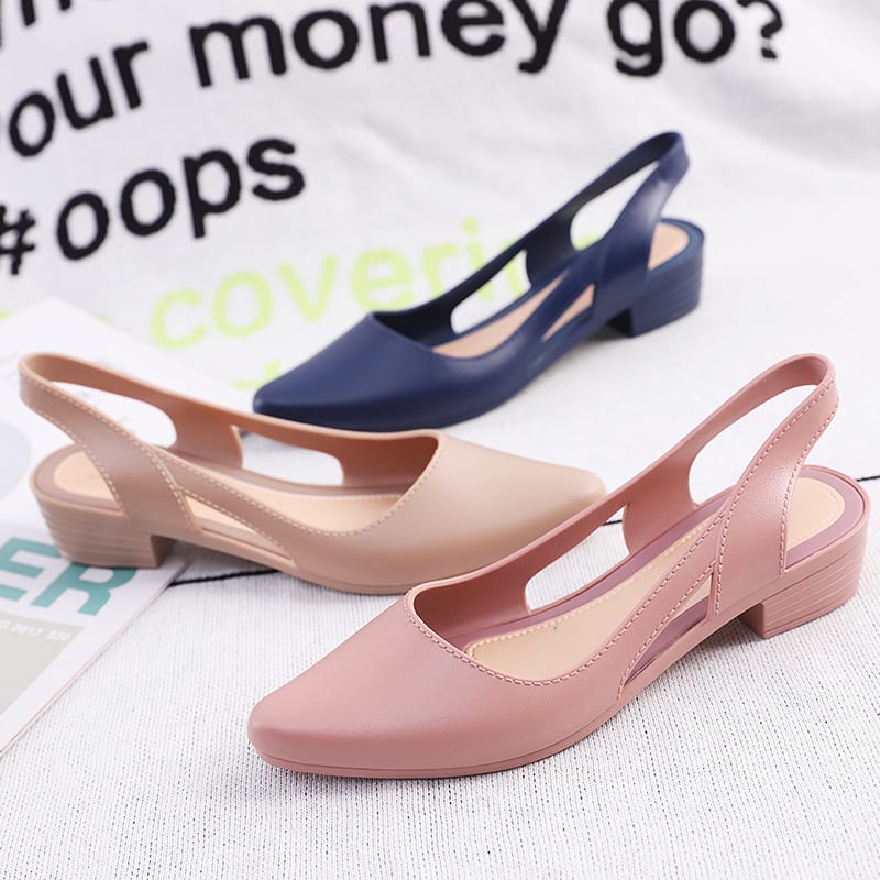 Fashion Casual Sandals Women's Low-cut Plastic Flat Sandals view 18