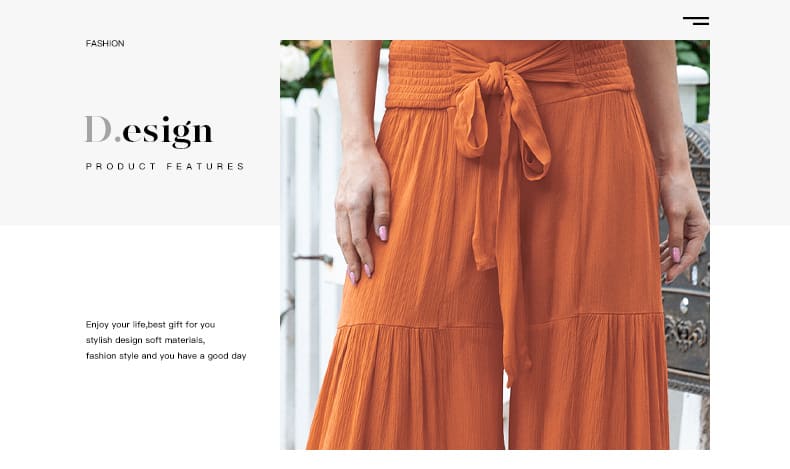 Fashionable Waist Smocking Bundle Trousers For Women view 5