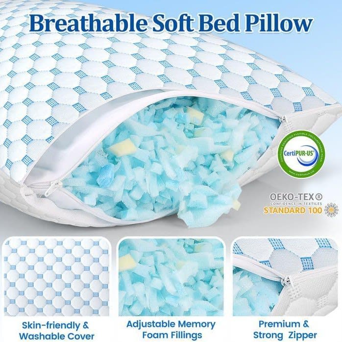 Home Fashion Rebound Memory Foam Pillow view 4