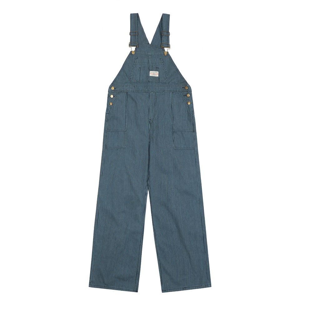 Vertical Stripes Working Bib Top Pants Men view 5