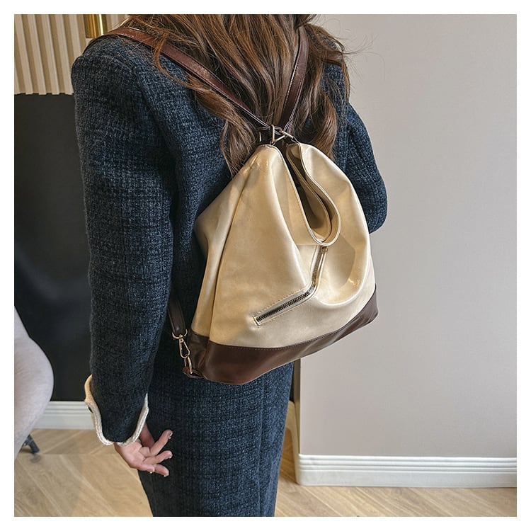 Retro Commuter Texture Large Capacity Korean Style Messenger Bag view 10