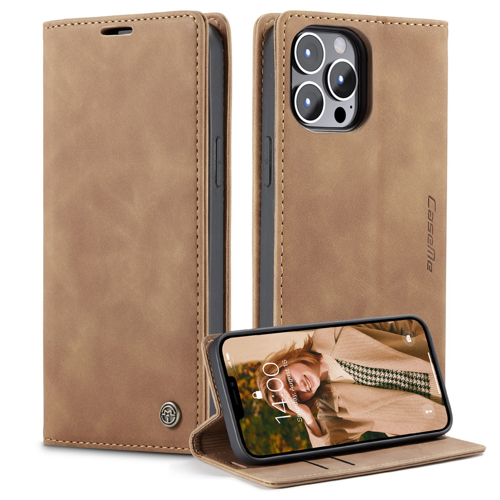 Multifunctional Leather Magnetic Phone Case Card Flip Protective Cover view 7