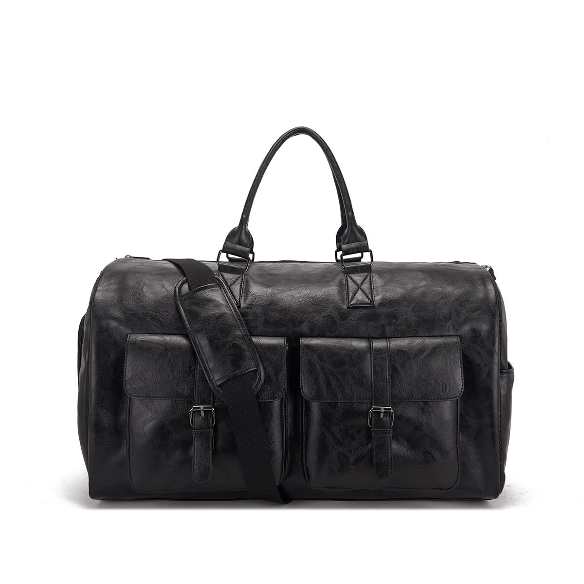 Travel Convenient Portable Garment Bag PU Leather Luggage Bag view 5
