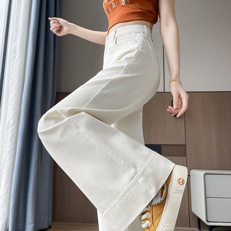 New High Waist Wide Leg Jeans Women Loose Casual view 5