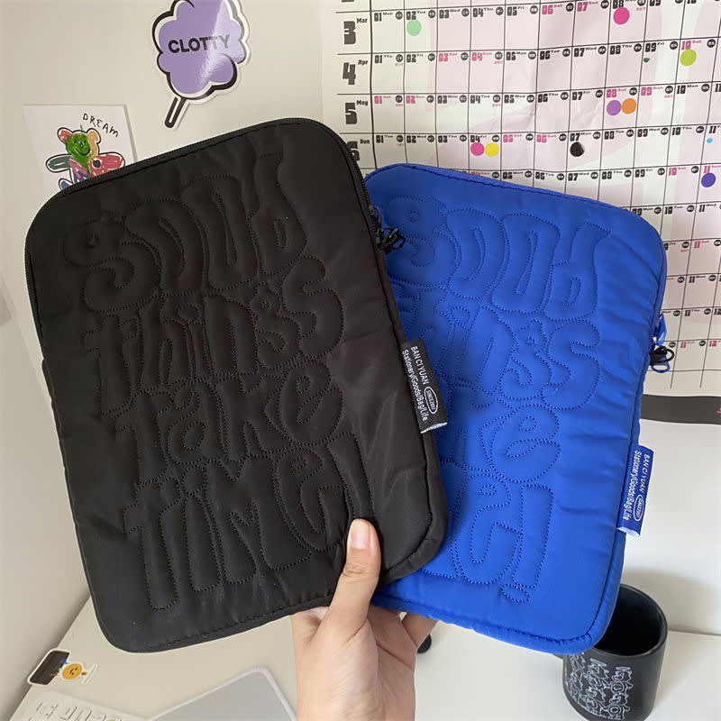 Embroidered Laptop Tablet Liner Storage Bag view 9