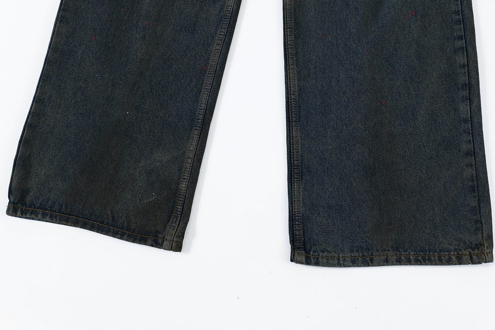 Make Old Ripped Dirty Denim Trousers For Men view 2