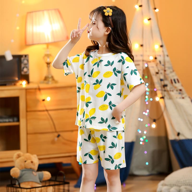 Children's Summer Short-sleeved Suit Homewear view 13