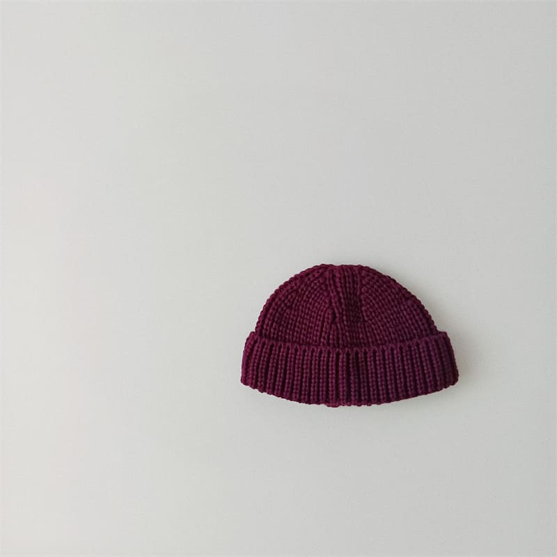 Solid Color Curling Baby Knitted Sleeve Cap view 20