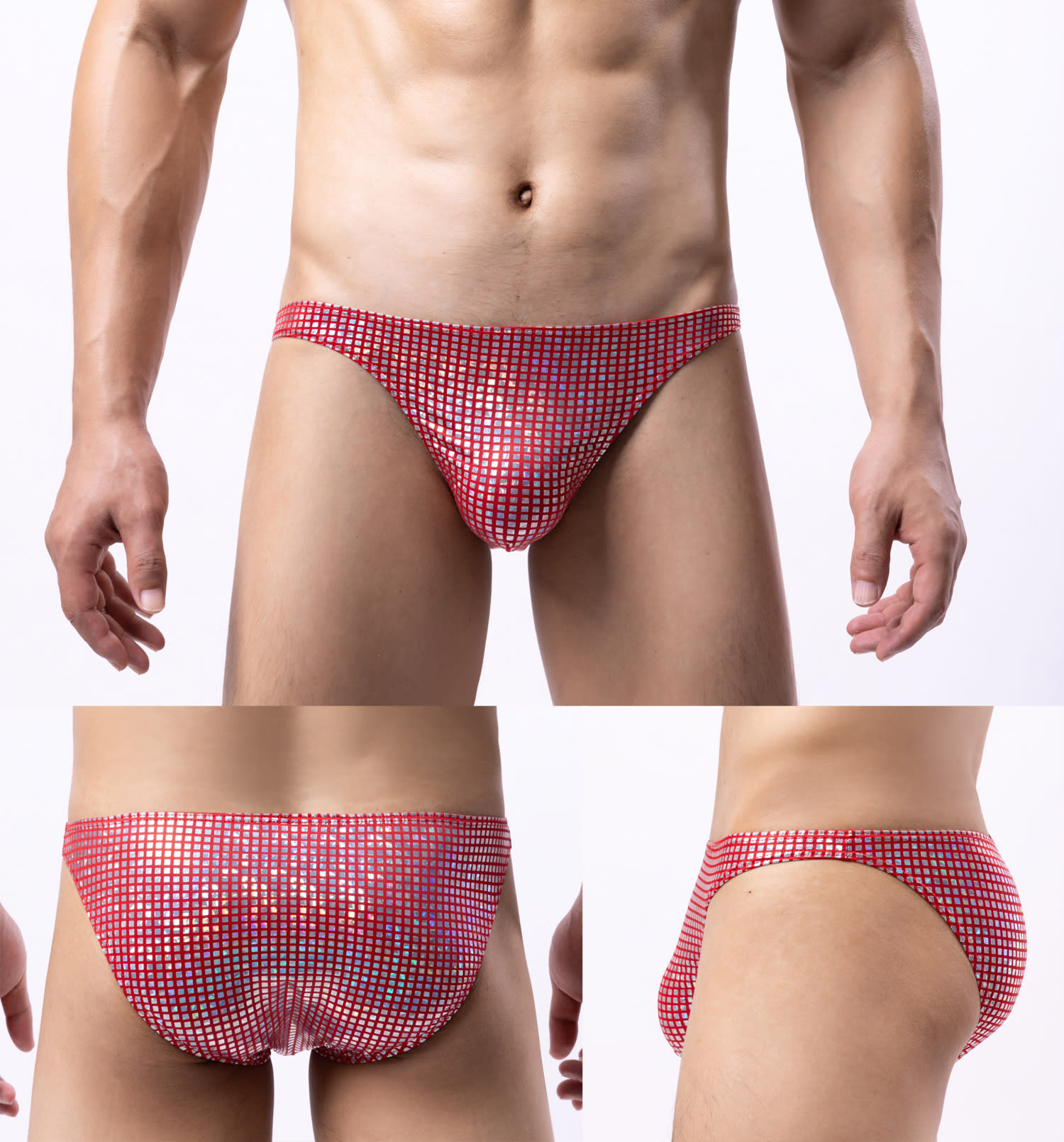 Men's Mesh Breathable Waist Fashion Briefs view 2