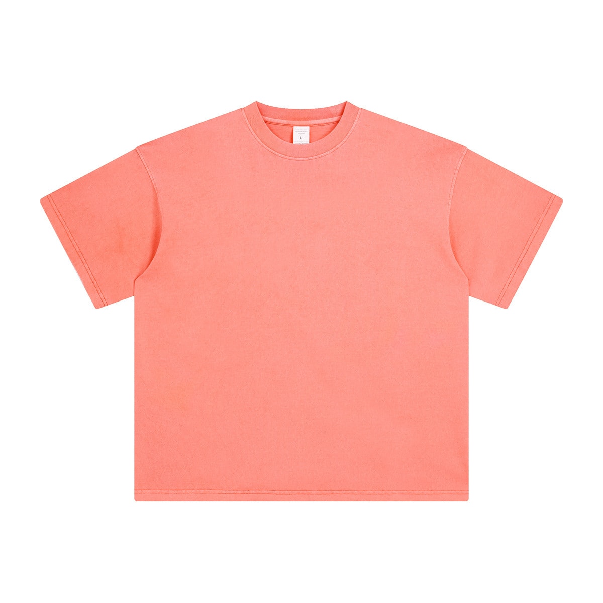 Washed And Worn Dyed Bright White Short Sleeve T-shirt view 17
