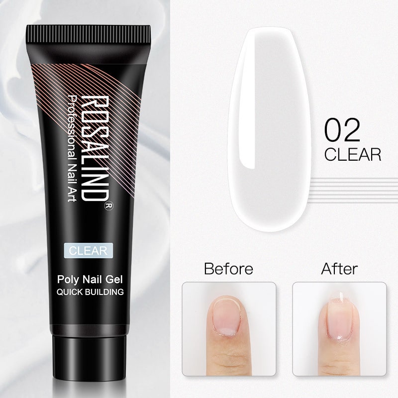 ROSALIND Manicure Extended Glue 15ml Crystal UV view 10