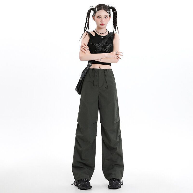 American Quick-drying Overalls Mopping Floor Wide Leg view 6