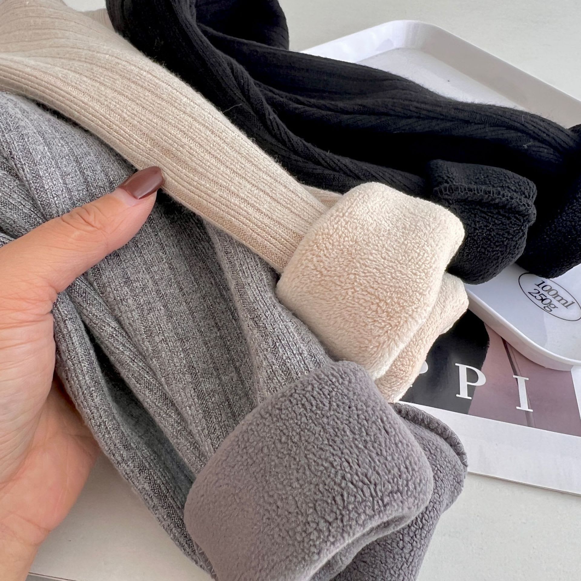 All-matching Warm Outerwear Leggings Fleece-lined Thick view 13