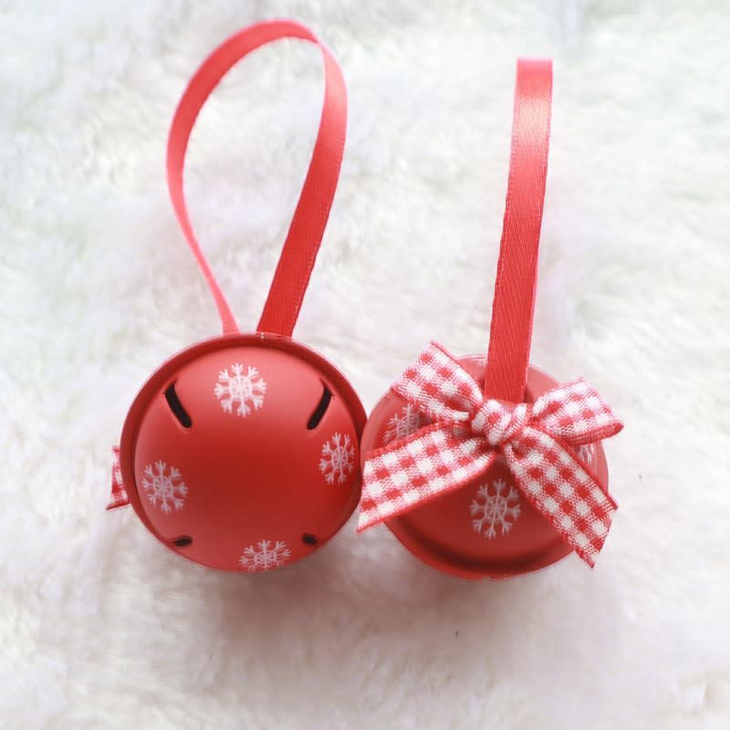 4cm Color Paint Christmas Bell Craft Bow Snowflake view 7
