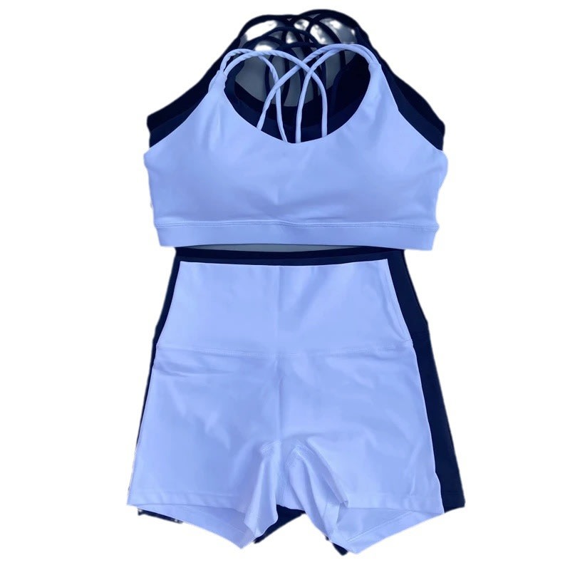 Solid Color Women's Tight Yoga Cycling Shorts Underwear Suit