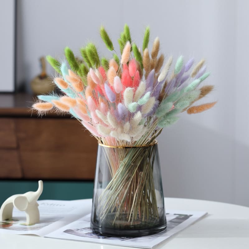 Home Decoration Ornaments - Rabbit Tail Grass Dried Flower Bouquet view 4
