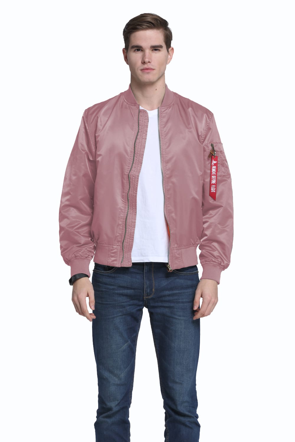 Men's Sports Casual Stand Collar Air Force MA1 Pilot Jacket Men's Baseball Jersey view 6