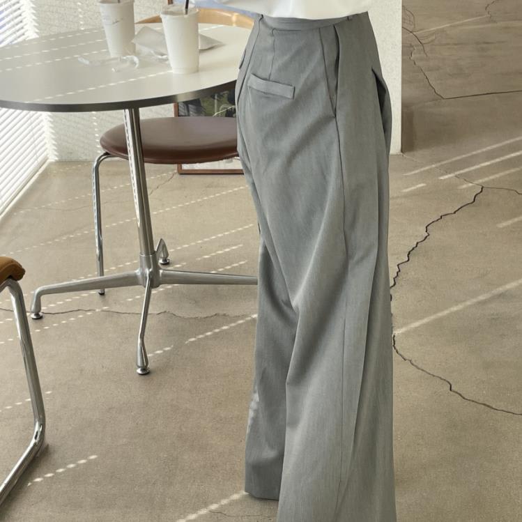 Three-dimensional Waist Wide Leg High Waist Drooping Casual Pants view 4