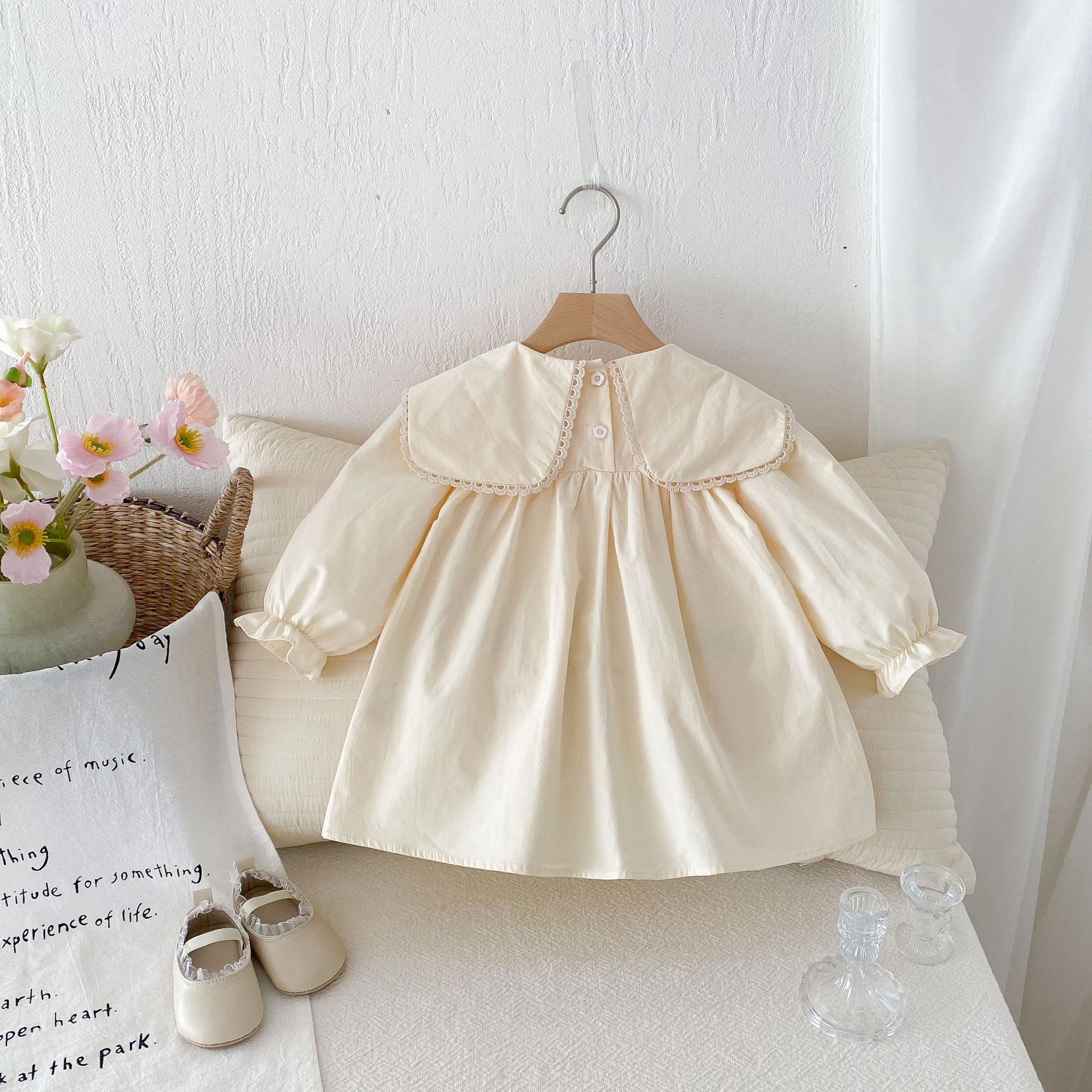 Cartoon Rabbit Embroidery Korean Girls Dress