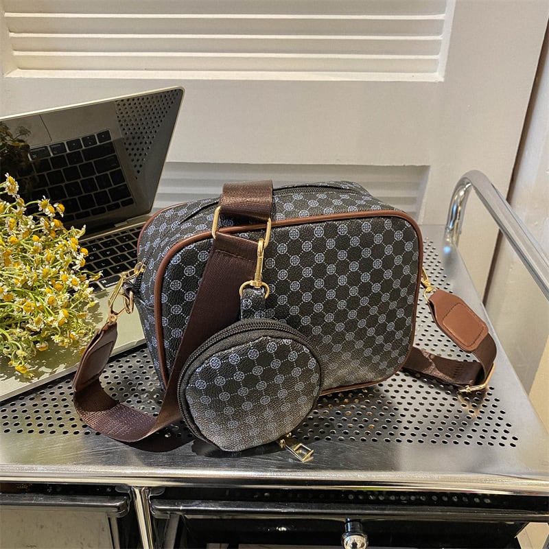 Vintage Pattern Crossbody Bags For Women Shoulder Shell Bag Trend Small Purse And Handbag Luxury Designer Female Square Bag Women's Bag view 6