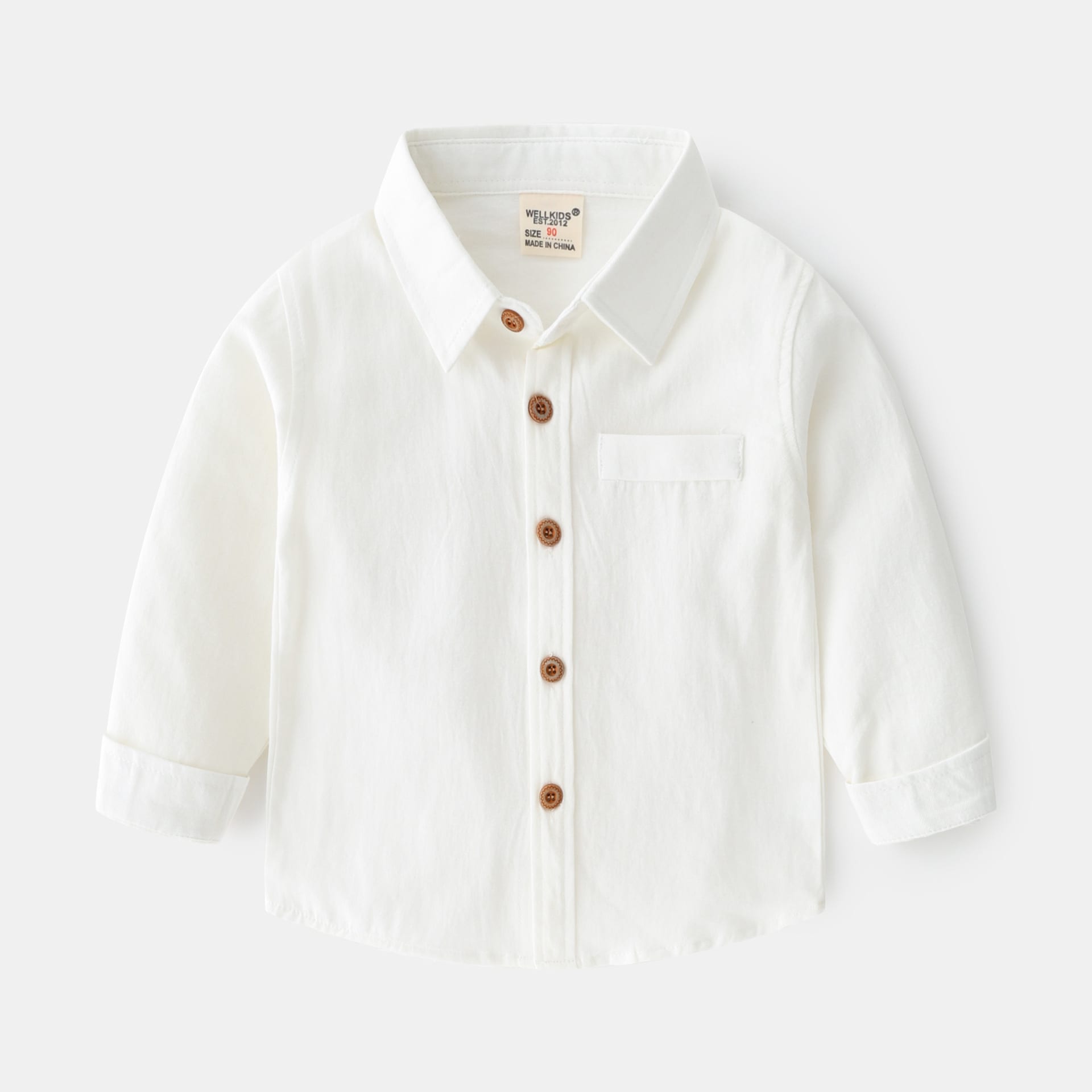 Fashion Personality New Solid Color Boys' Shirt view 4