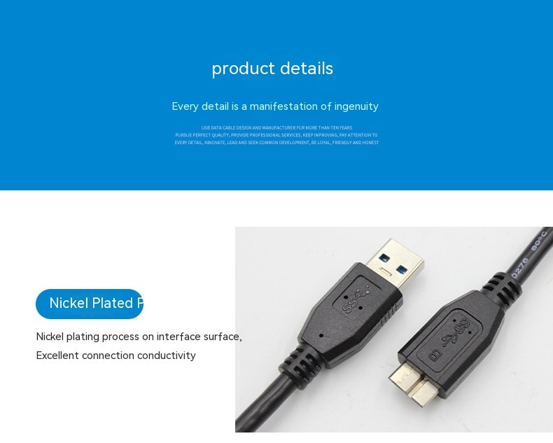 USB30 Transmission Data Cable Mobile Hard Disk Cable view 9