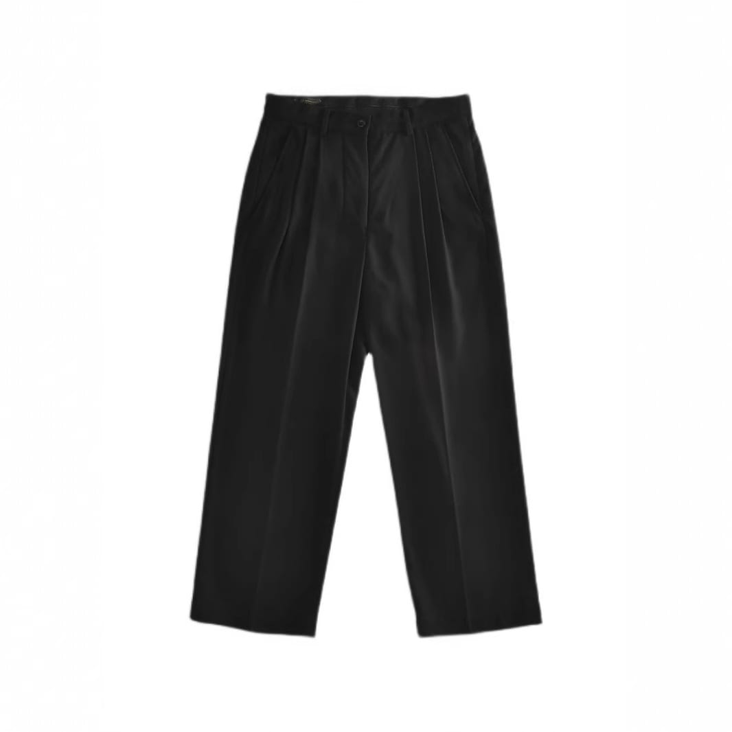 HOT Thread Double Pleated Loose Straight Cargo Casual Suit Pants