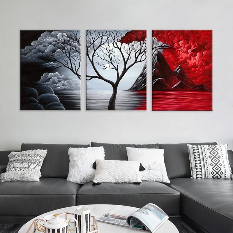 Three-piece Painting HD Inkjet Canvas Frameless Core view 8