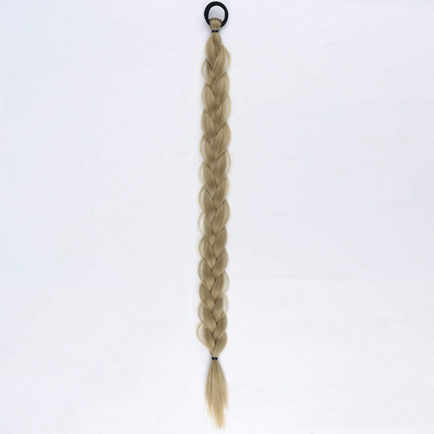 24-inch Women's Braid Hair Ring Horse Tail Strip Rubber Band Horse Tail view 3