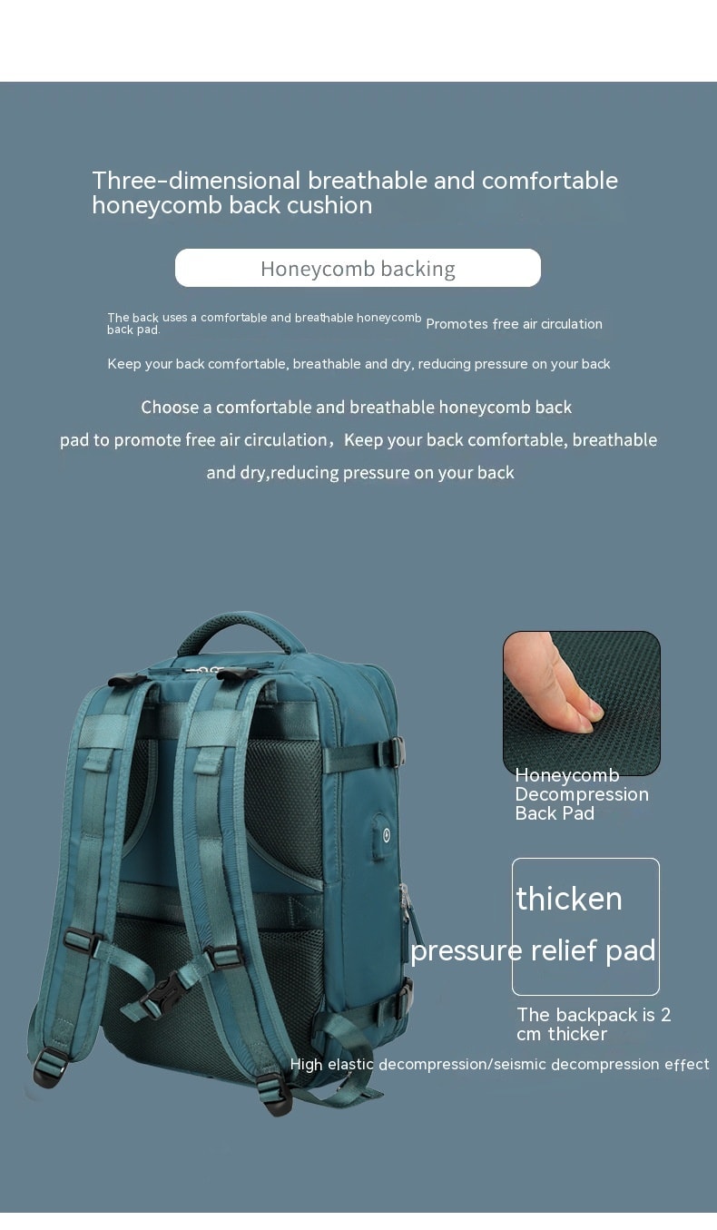 Large Capacity Nylon Travel Waterproof Outdoor Dry Wet Separation Backpack Lightweight Multi-function Bag view 7