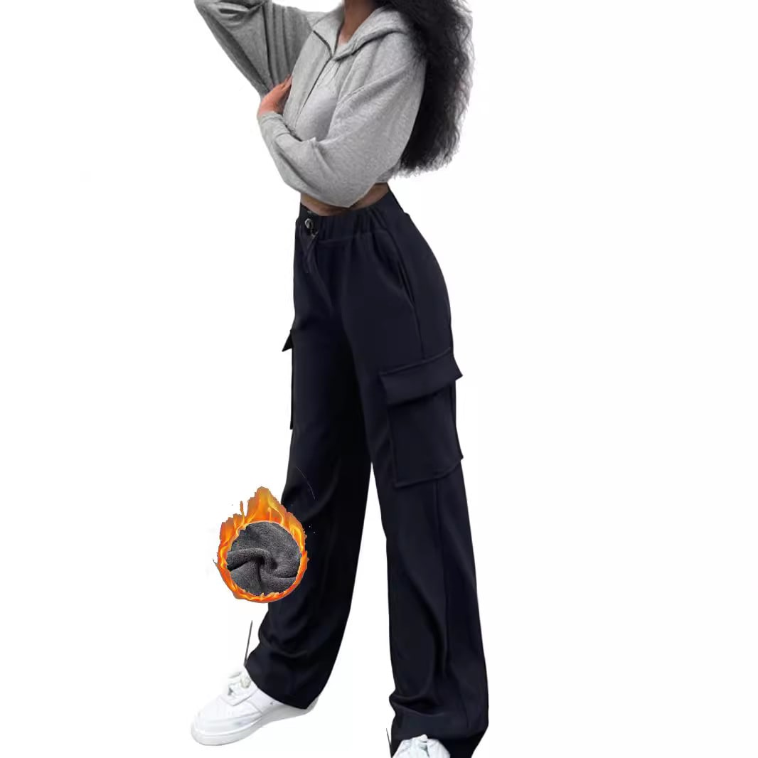 Cargo Pocket Trousers Loose Street Mop Trousers view 4
