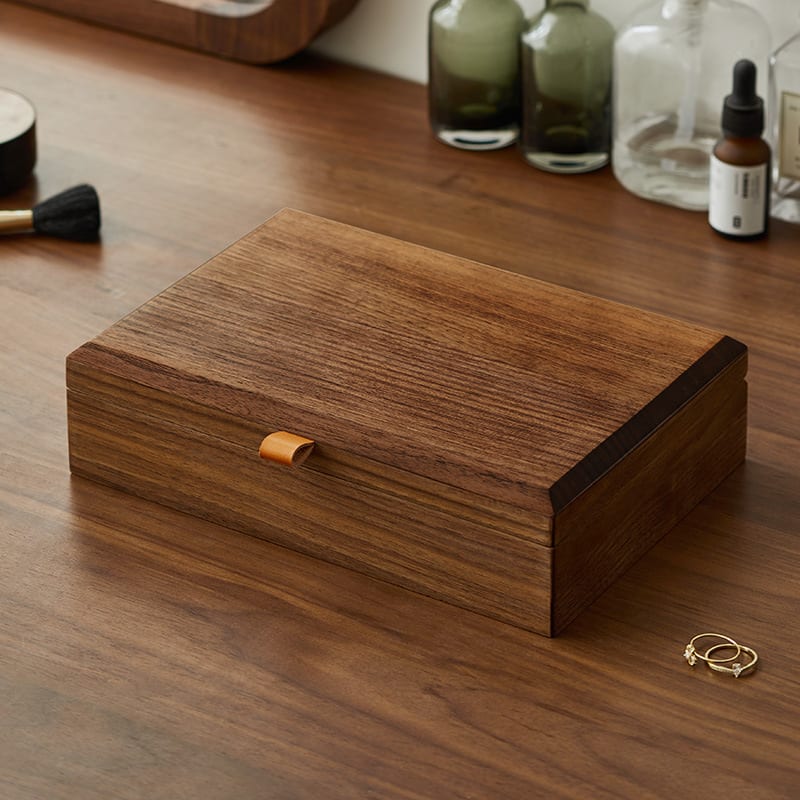 Large Capacity Household Walnut Jewelry Box view 2