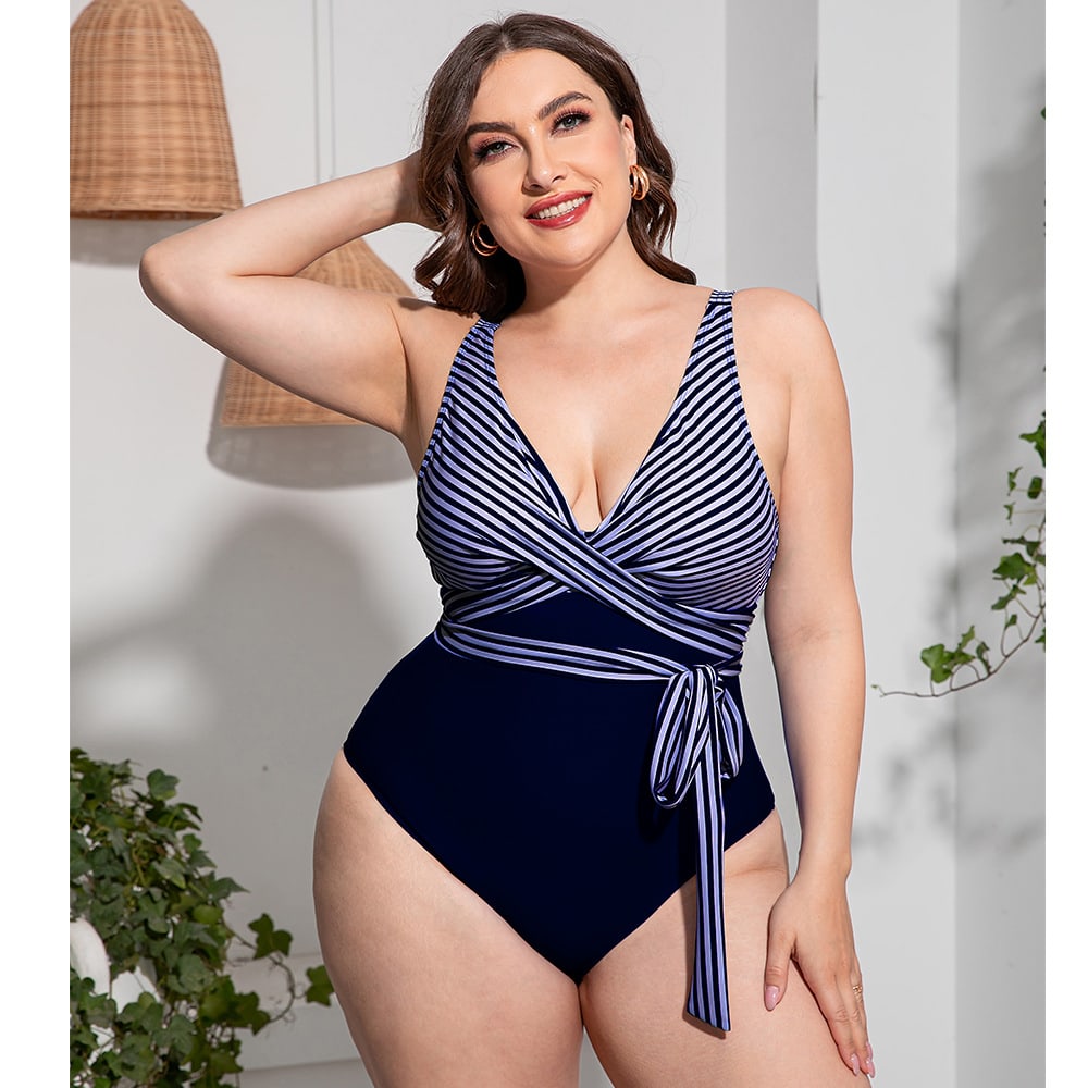 Women's Simple Casual Printed Sports One-piece Swimsuit view 6