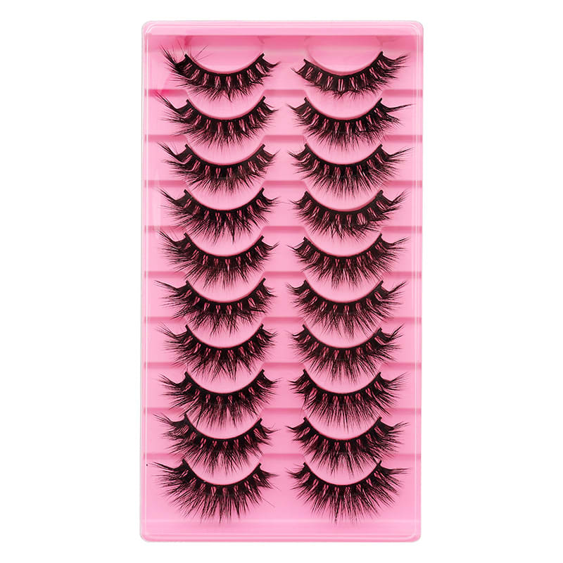 10 Pairs Of False Eyelashes With Natural And Thick Curl view 9